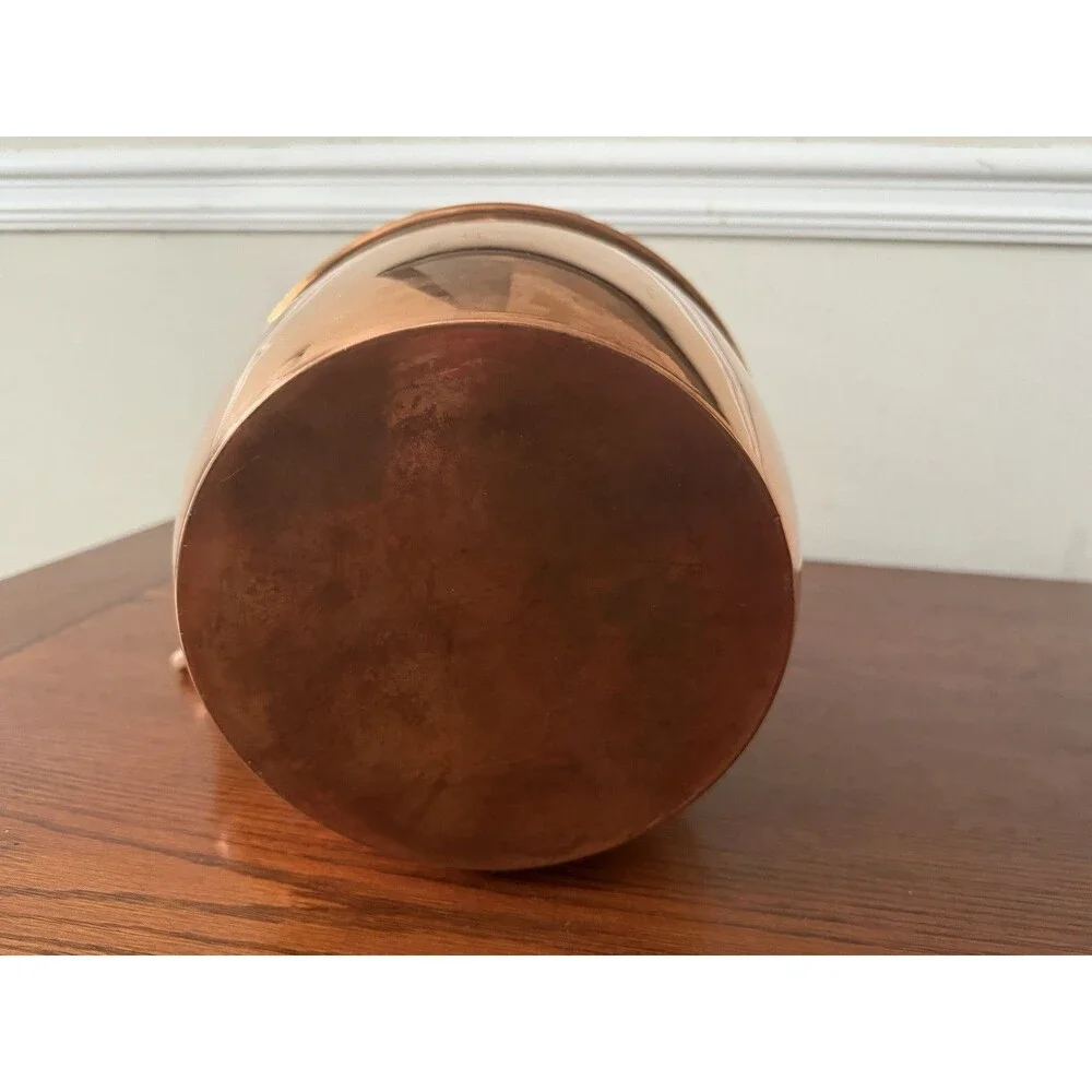 Antique Copper & Brass Large Coffee Tea Pot Kettle Brewing Teapot